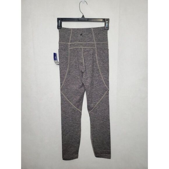 Joy Lab Space Dye 7/8 Workout Athletic Leggings Tights in Disco Brown - Picture 5 of 7